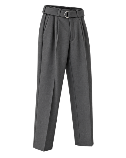 Hosen mit Gürtel und Bundfalten
