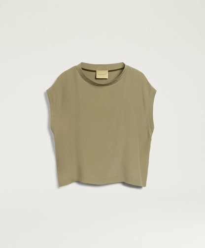 Blusa curacao in ecetato seta