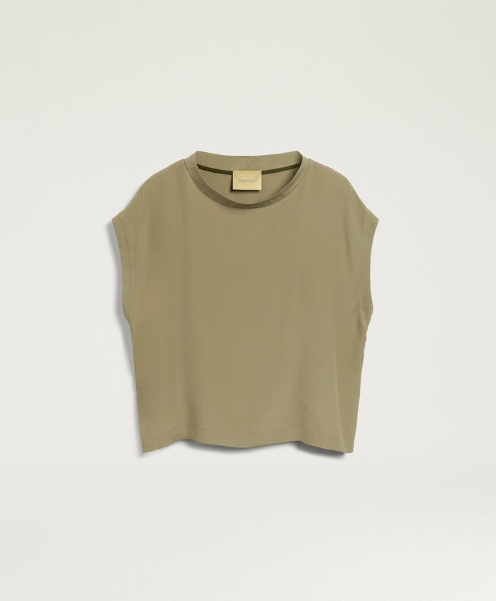 Blusa curacao in ecetato seta