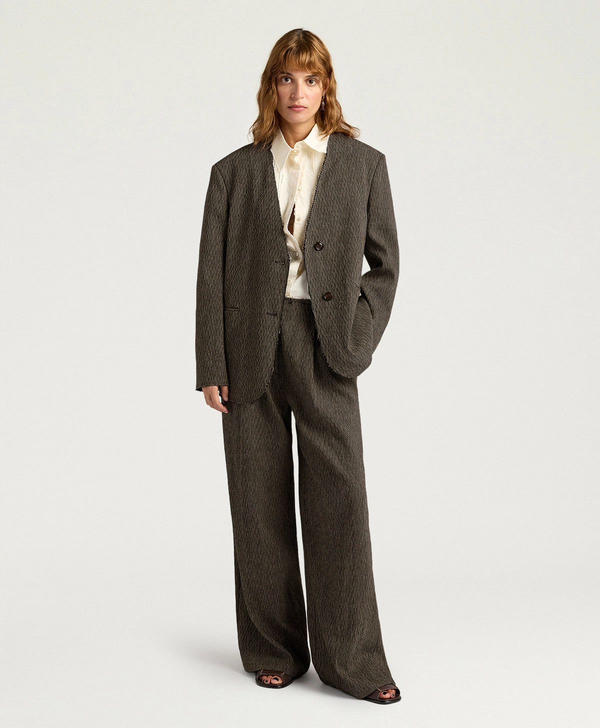Blazer Mary in cotone e lino