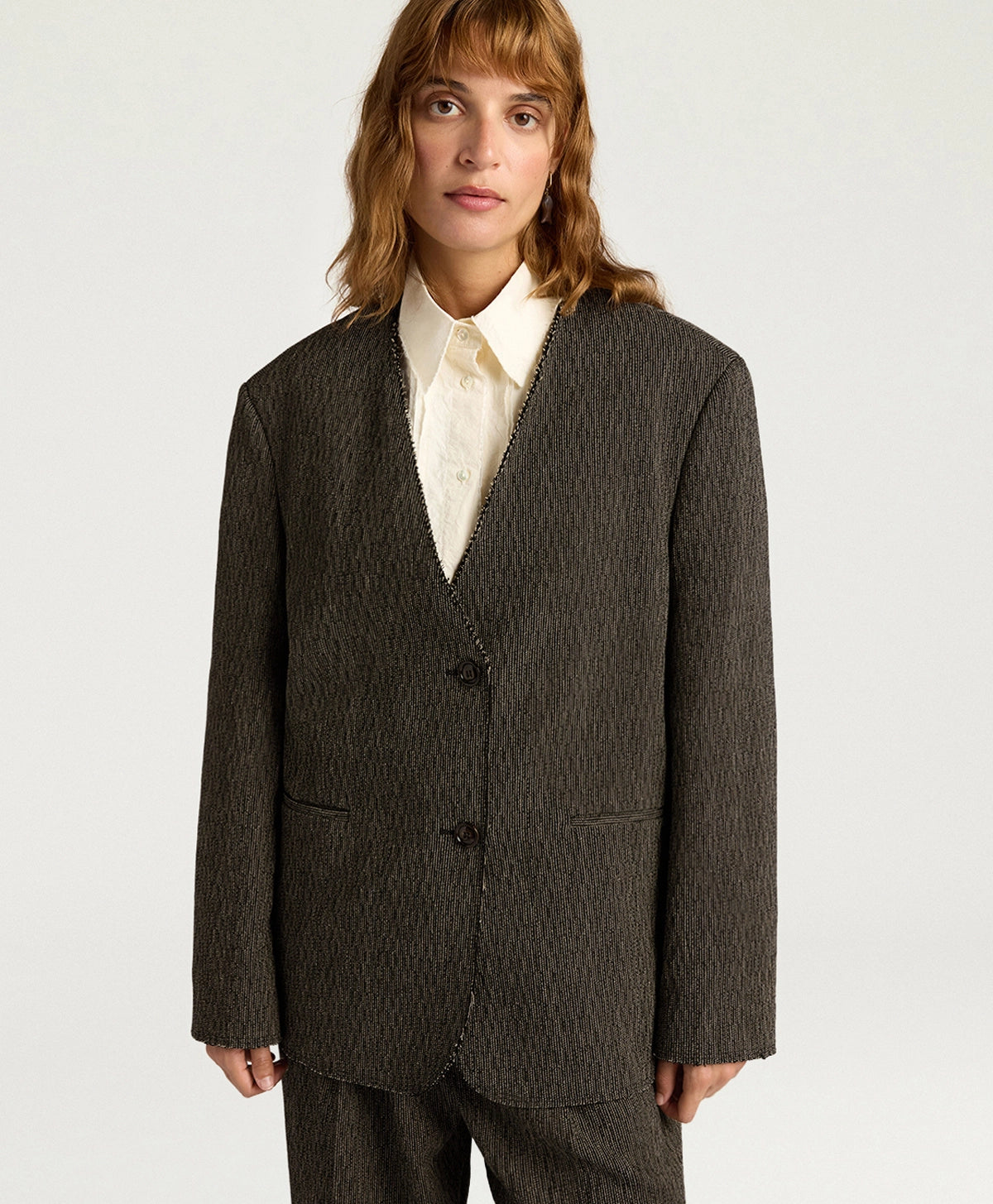 Blazer Mary in cotone e lino