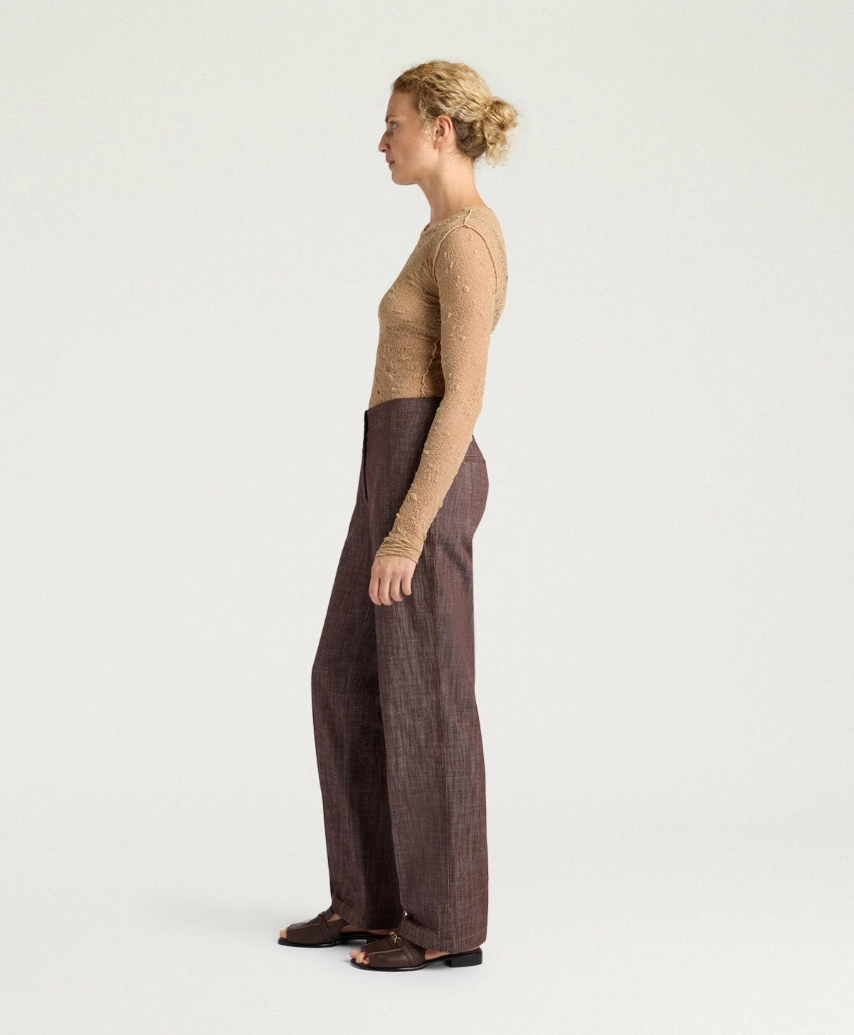 Pantaloni cimayo in denim moro