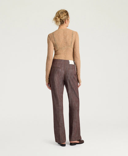 Pantaloni cimayo in denim moro