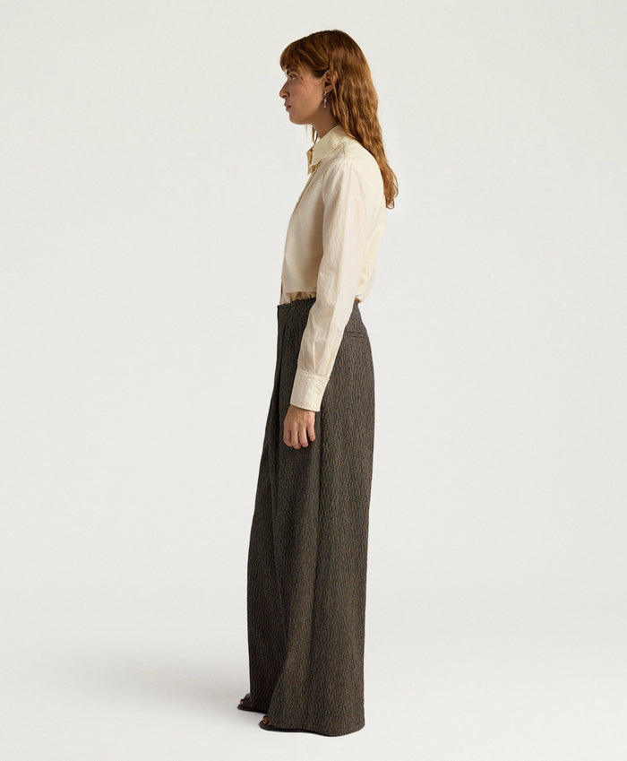 Pantaloni Sierrao in cotone e lino