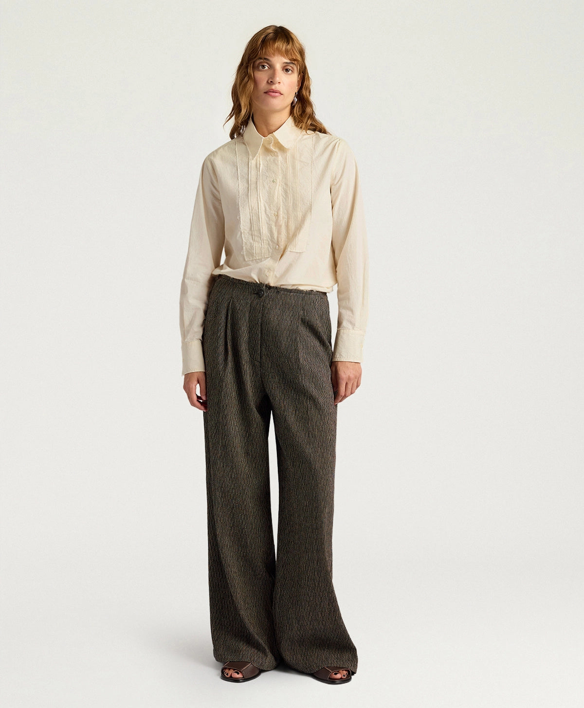 Pantaloni Sierrao in cotone e lino