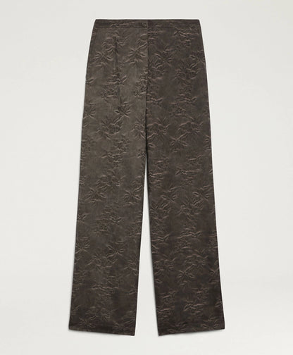 Pantaloni candeo in jacquard di viscosa
