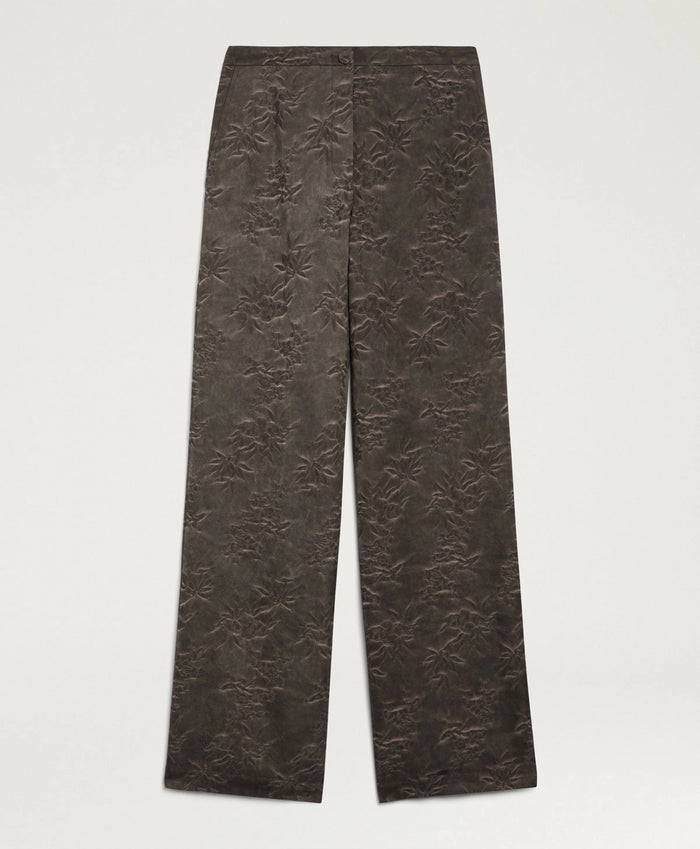 Pantaloni candeo in jacquard di viscosa