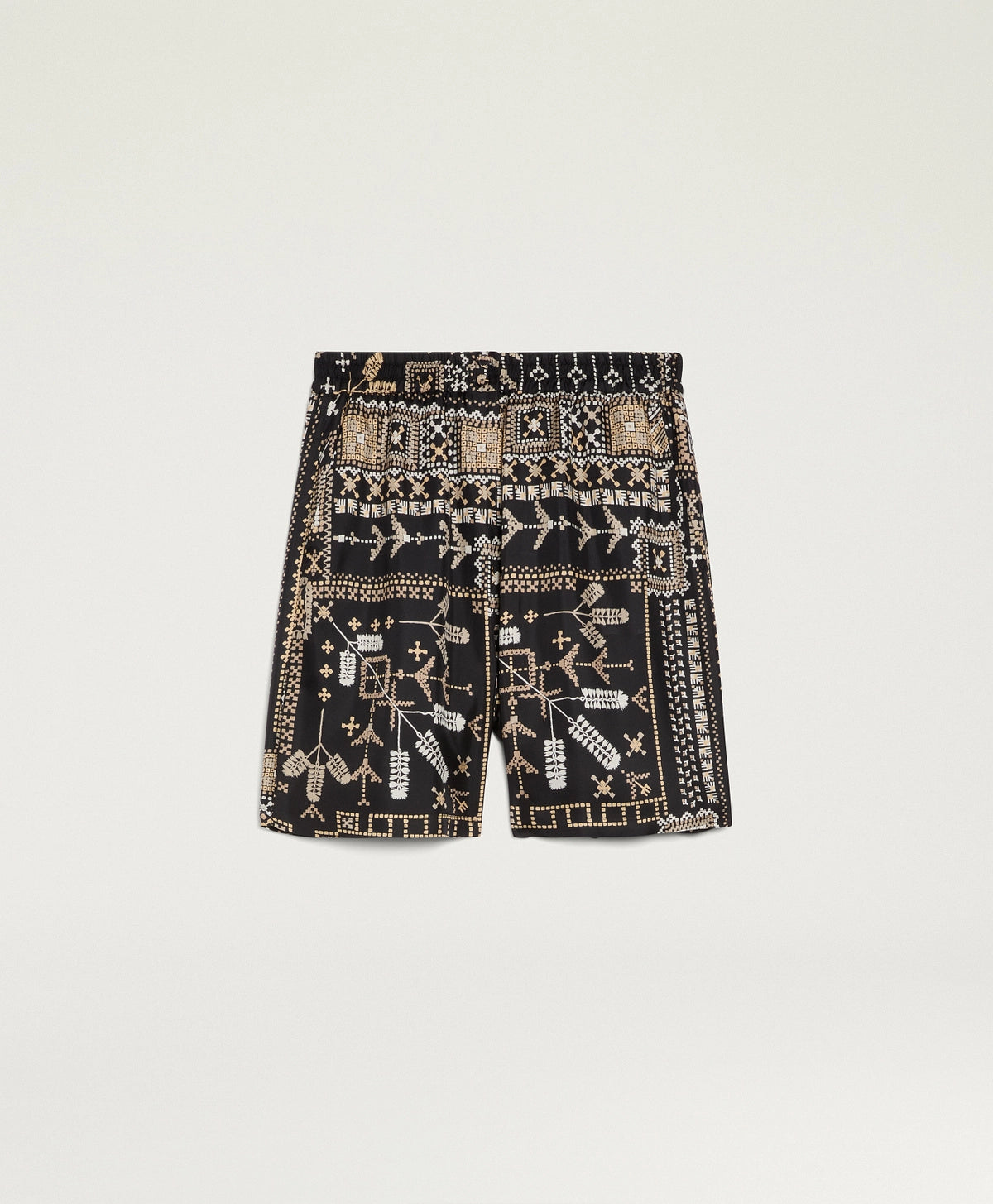 Shorts tumble in twill di seta