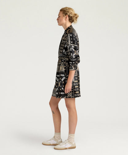 Shorts tumble in twill di seta