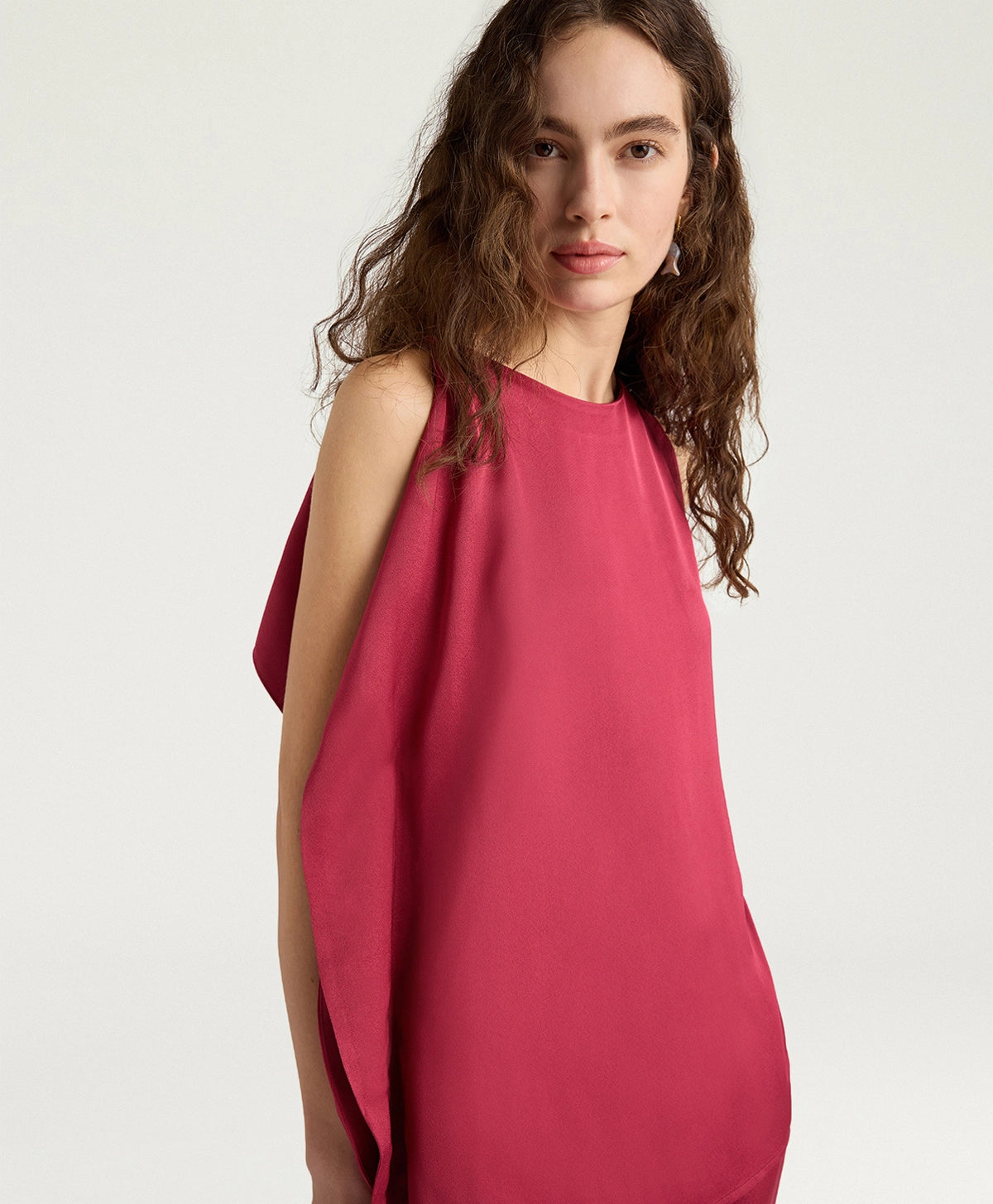 Top Lobo in cady di viscosa