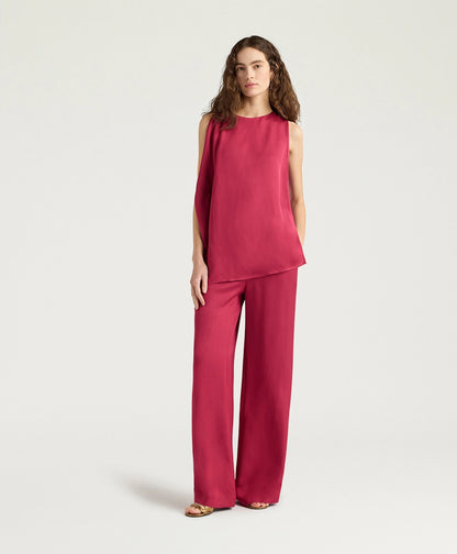 Top Lobo in cady di viscosa
