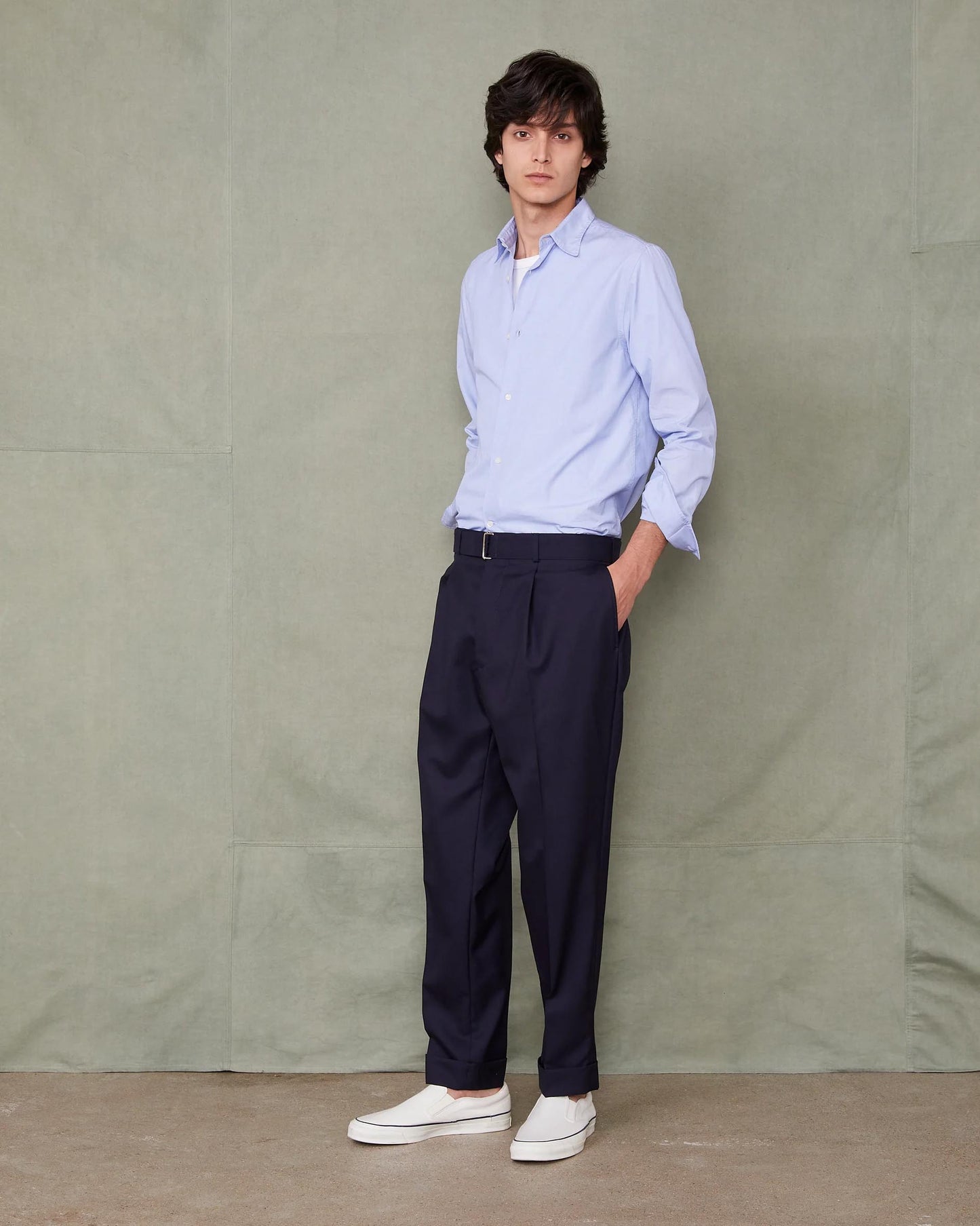 Pantaloni Hugo in lana Fresco italiana