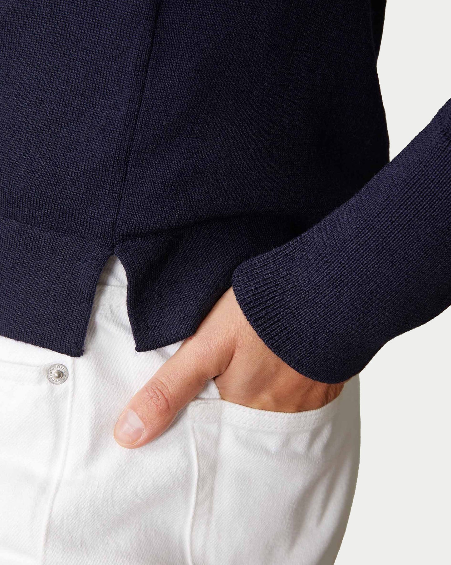 Maglia Nina in lana Merino collo alto