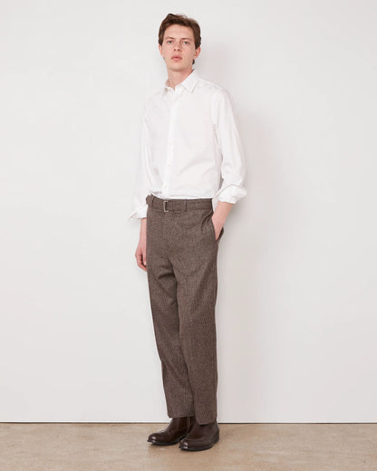 Camicia Gilles in popeline di cotone bianco