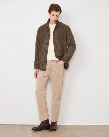 Camicia Sheldon a quadri in lana Shetland