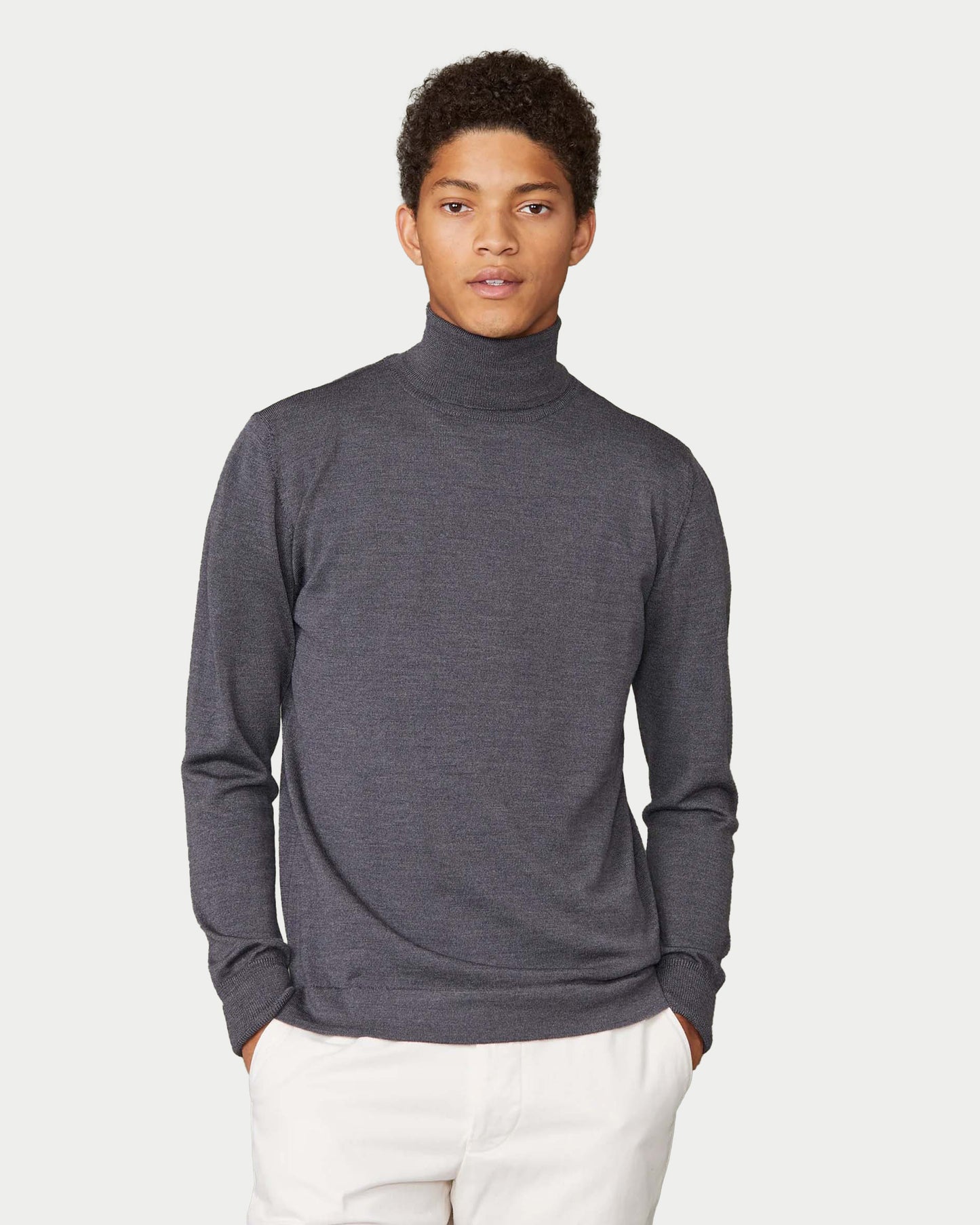 Maglia Nina in lana Merino collo alto