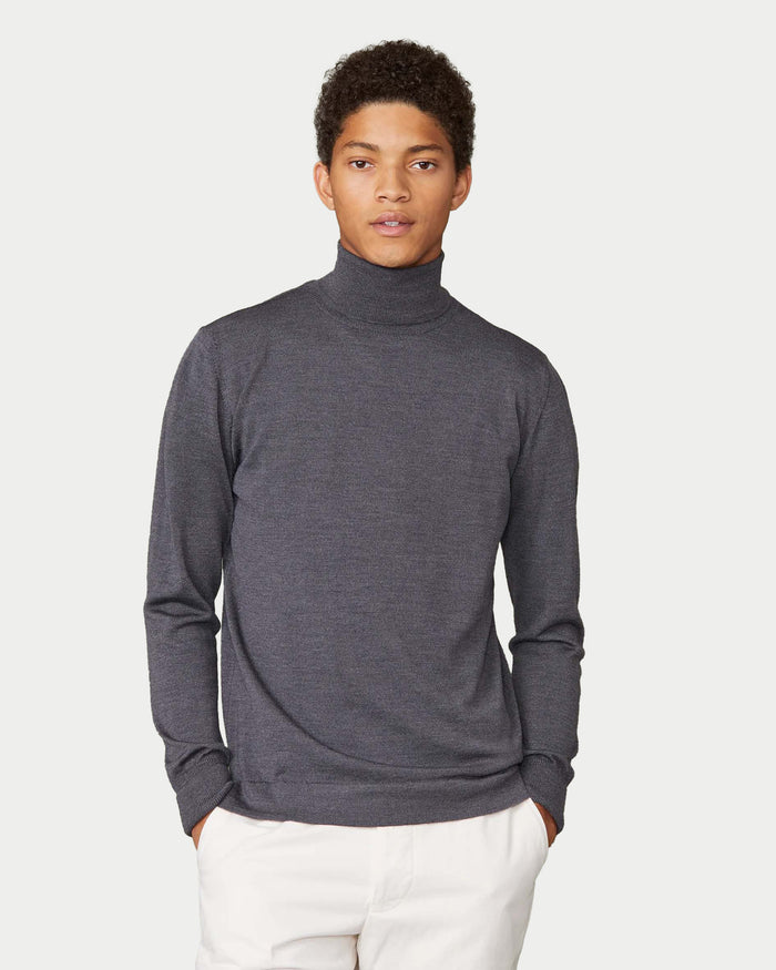 Maglia Nina in lana Merino collo alto