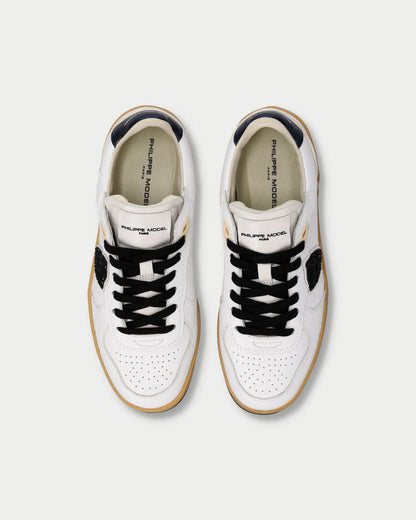Women's PGAL Low Leather Sneakers with Glitter Details