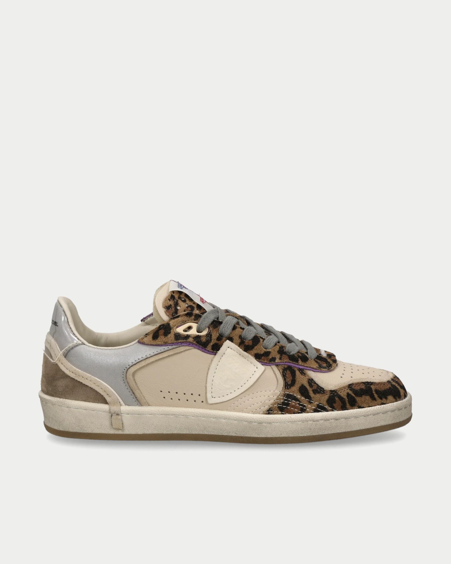Women's PGAL Low Sneakers with Animal Print Details