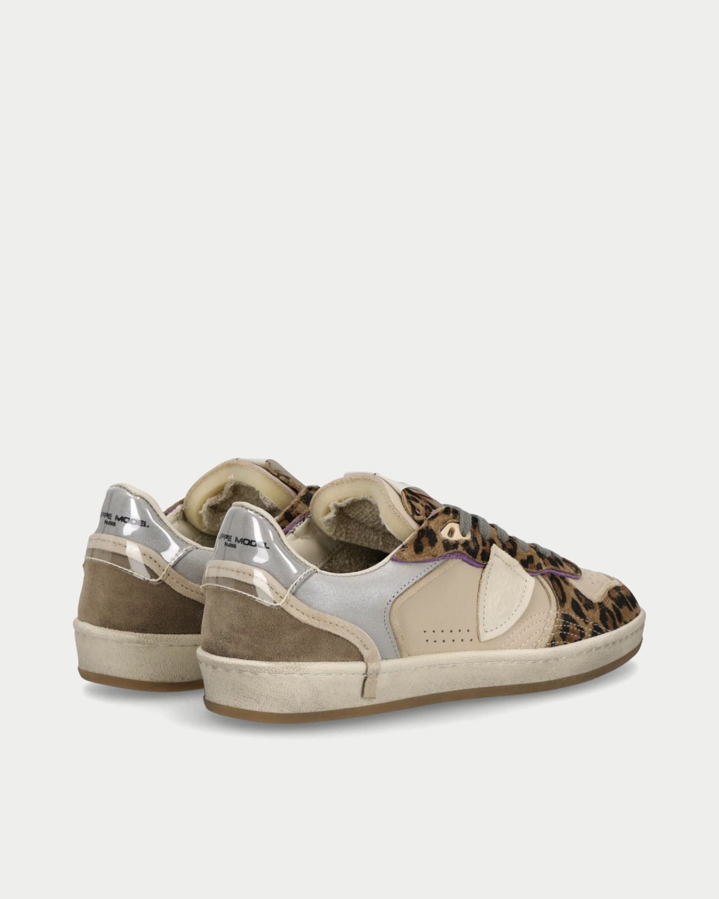 Women's PGAL Low Sneakers with Animal Print Details
