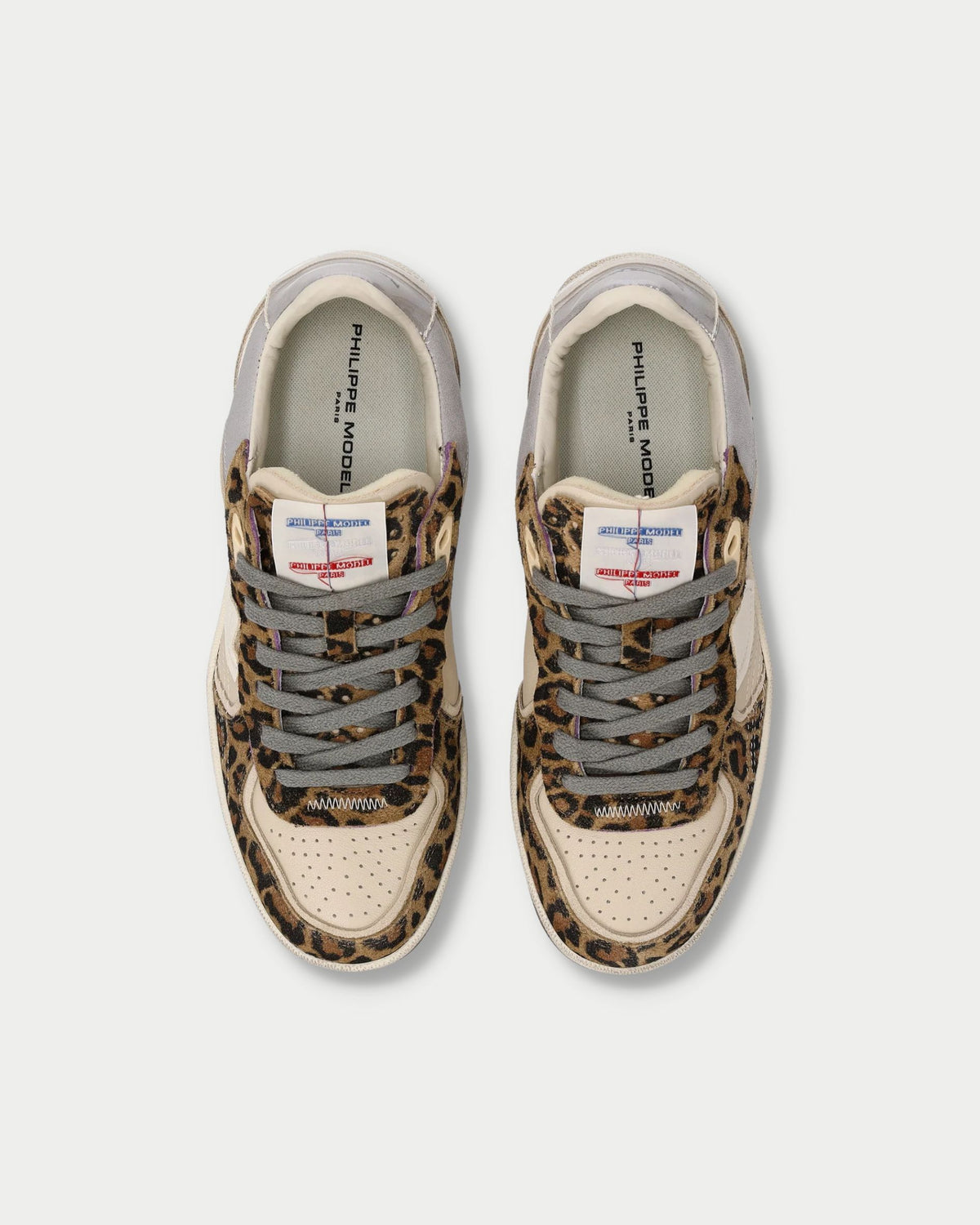 Women's PGAL Low Sneakers with Animal Print Details