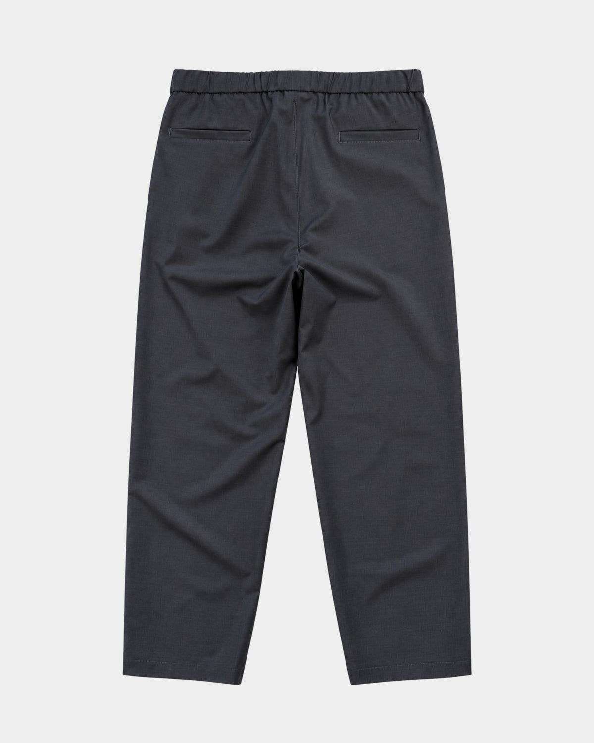 Anthrazitfarbene Stretch-Wollhose