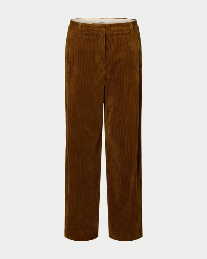 Pantaloni relaxed in velluto a coste