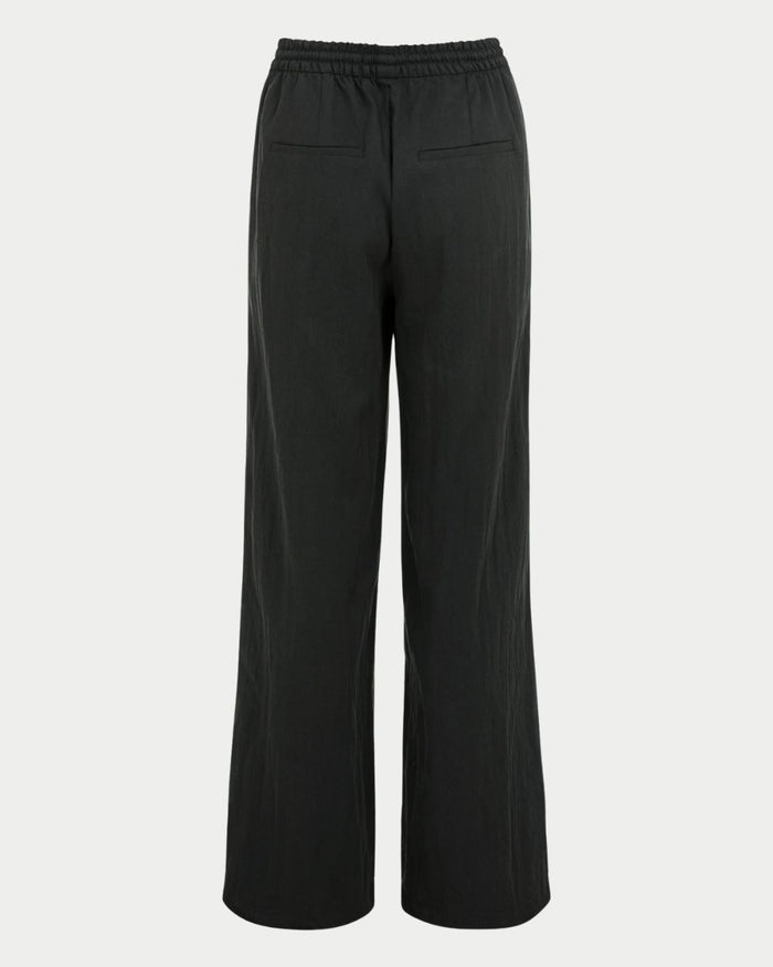 Pantaloni a gamba ampia con impunture a contrasto – L32