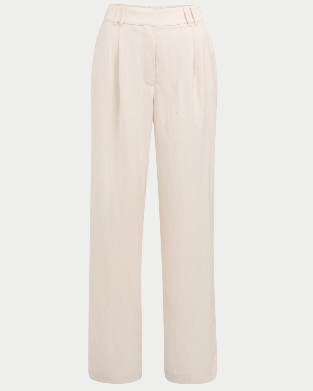 Pantaloni a gamba ampia con pinces in Lyocell – L32