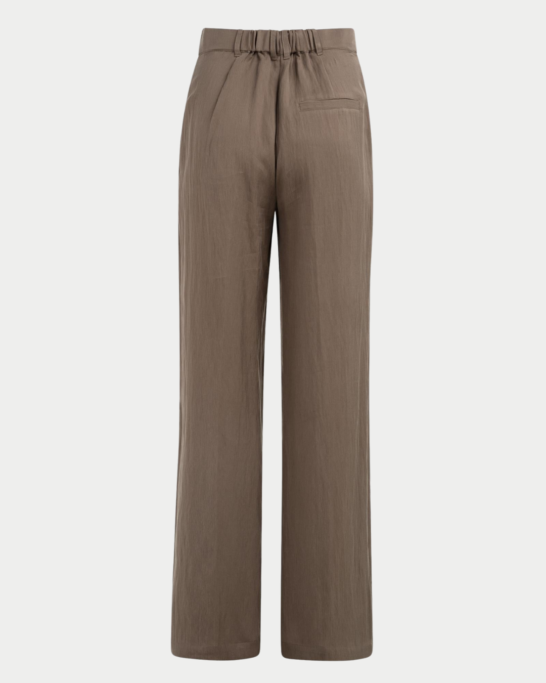 Pantaloni a gamba ampia con pinces in Lyocell – L32 - brown