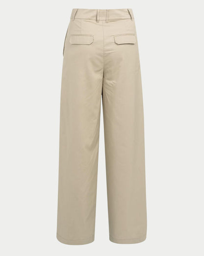 Pantaloni cargo a gamba ampia con pieghe – L32