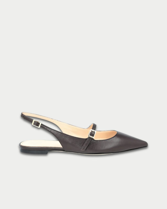 Slingback Nappa Chocolate