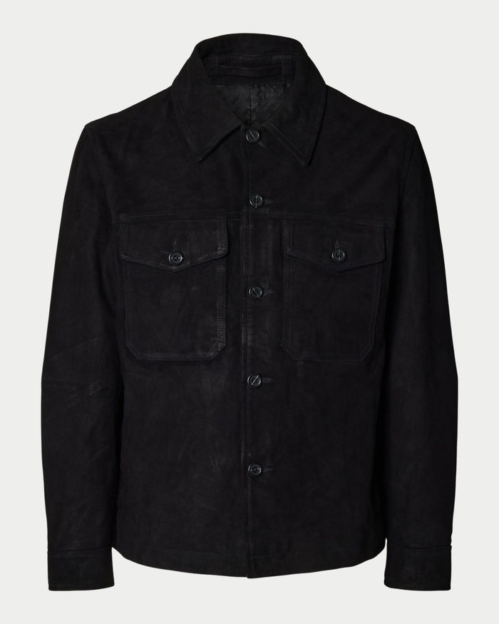 Overshirt in suede