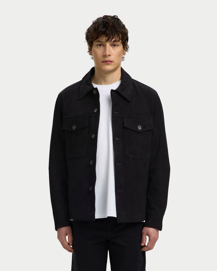 Overshirt in suede