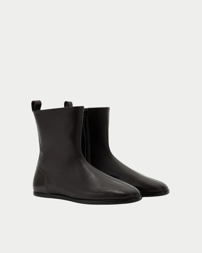 Stivaletti Cosma flat in pelle