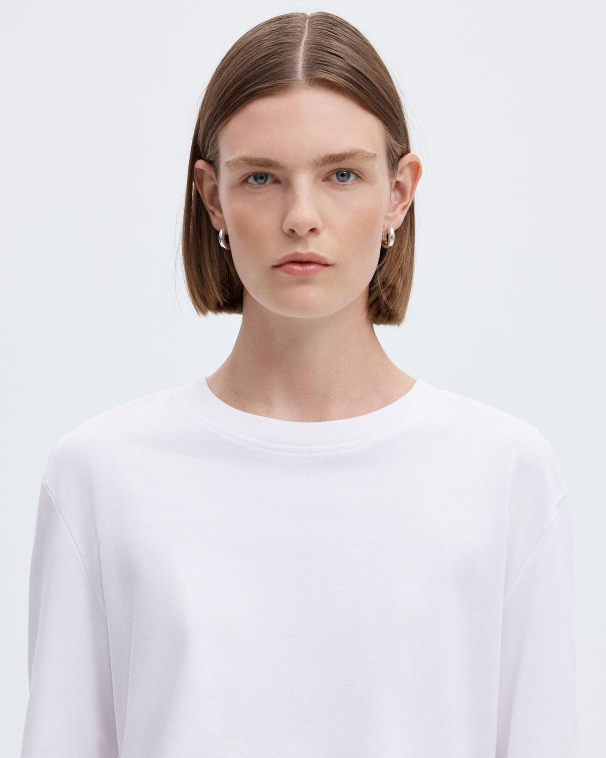 T-shirt boxy a maniche lunghe