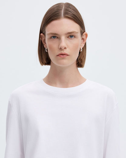 T-shirt boxy a maniche lunghe