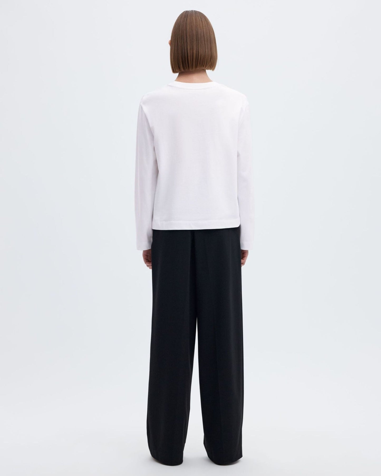 T-shirt boxy a maniche lunghe