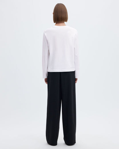 T-shirt boxy a maniche lunghe