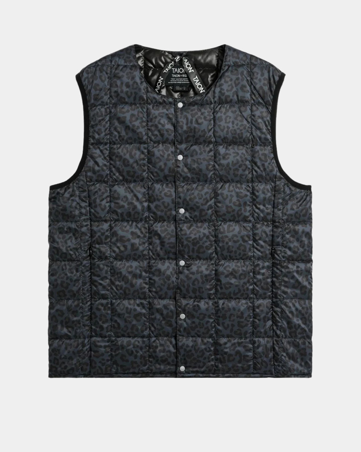 Padded sleeveless jacket with V-neck