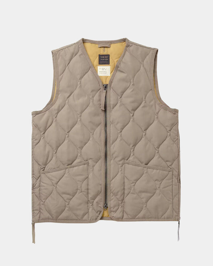 Giacca smanicata con zip e scollo a V
