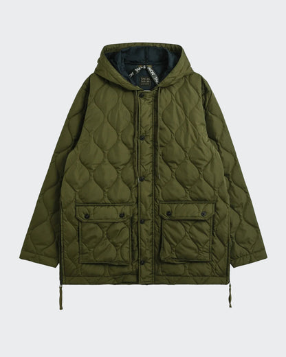 Giacca imbottita stile militare con cappuccio