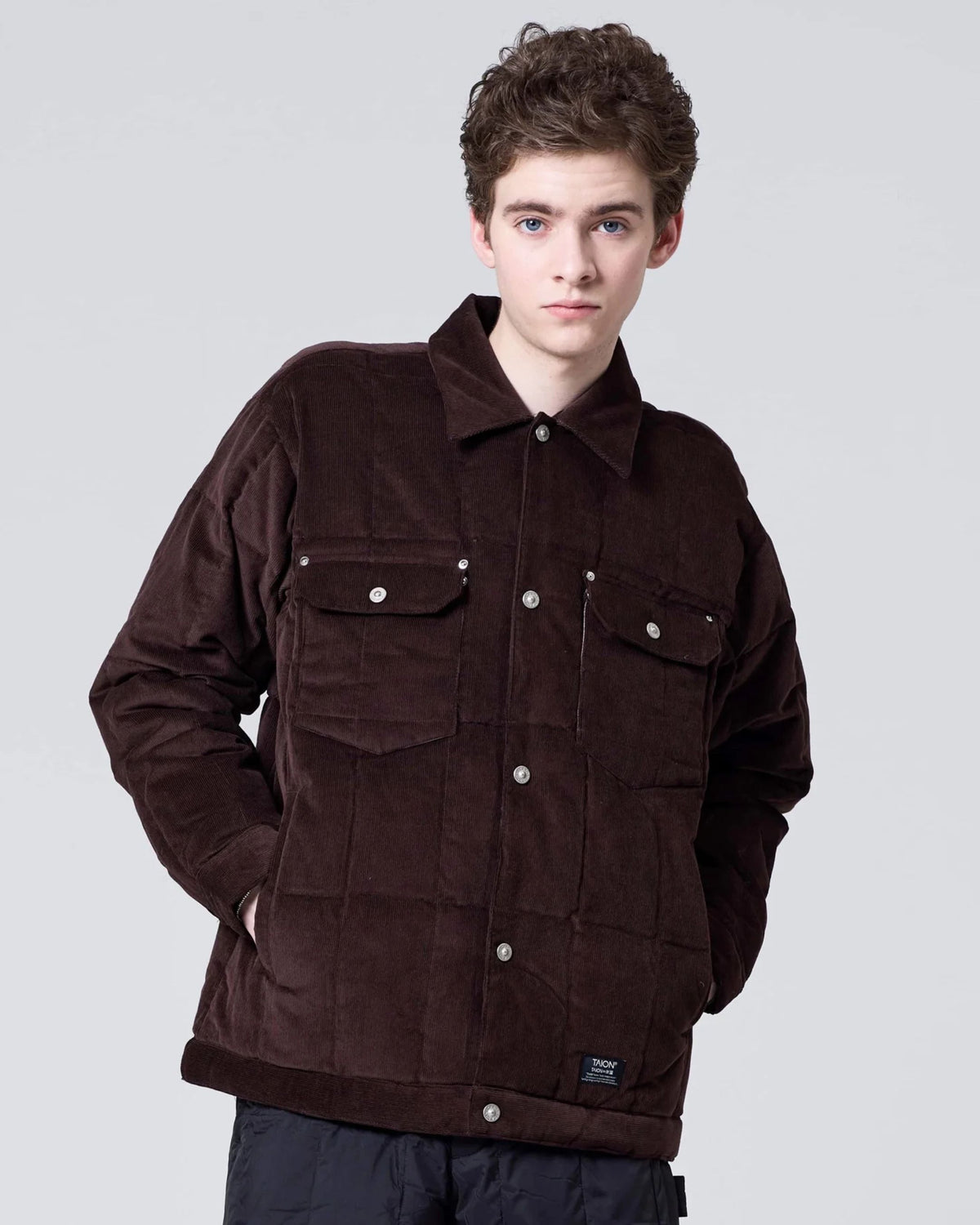 Gefütterte Cord-Trucker-Jacke