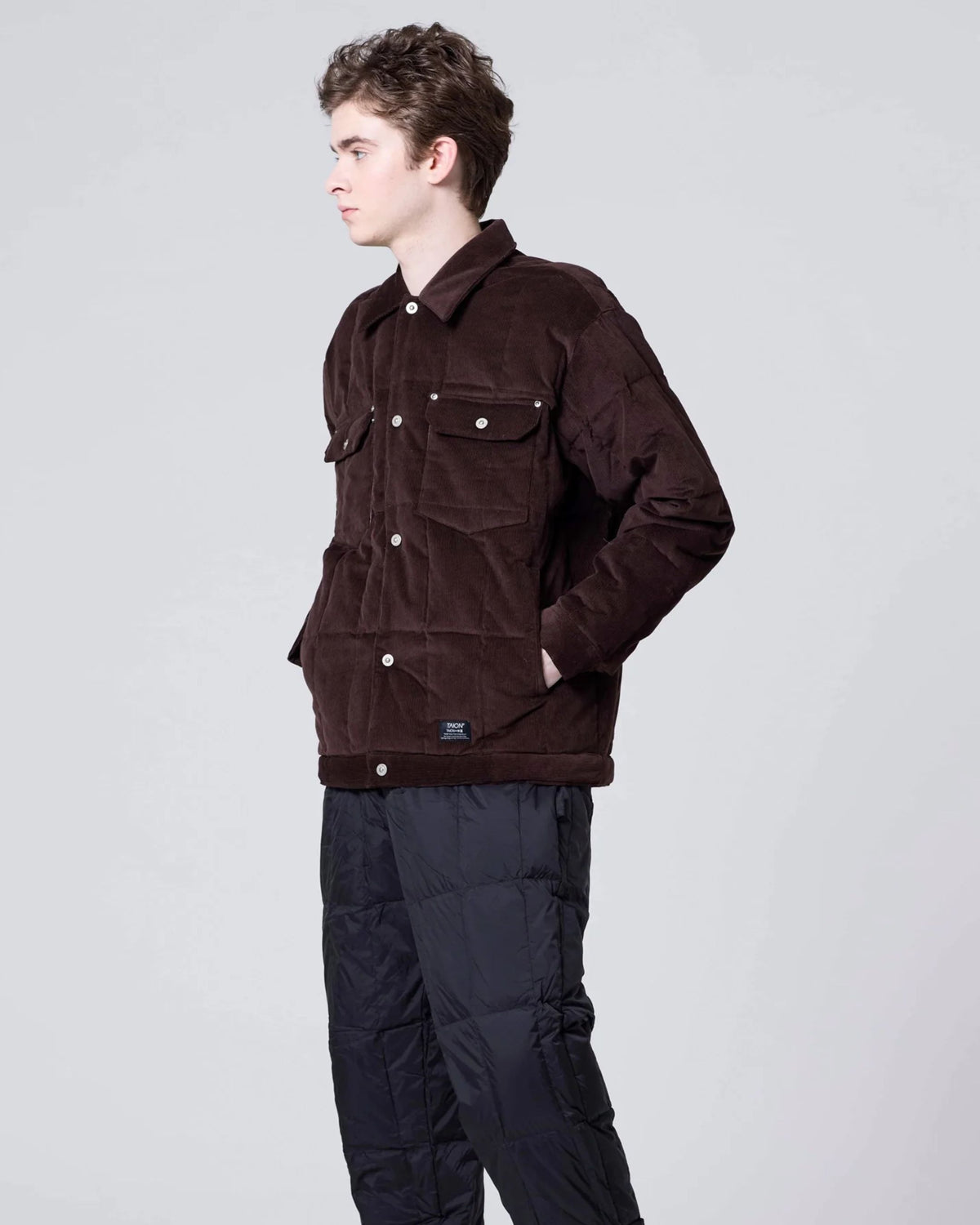 Gefütterte Cord-Trucker-Jacke