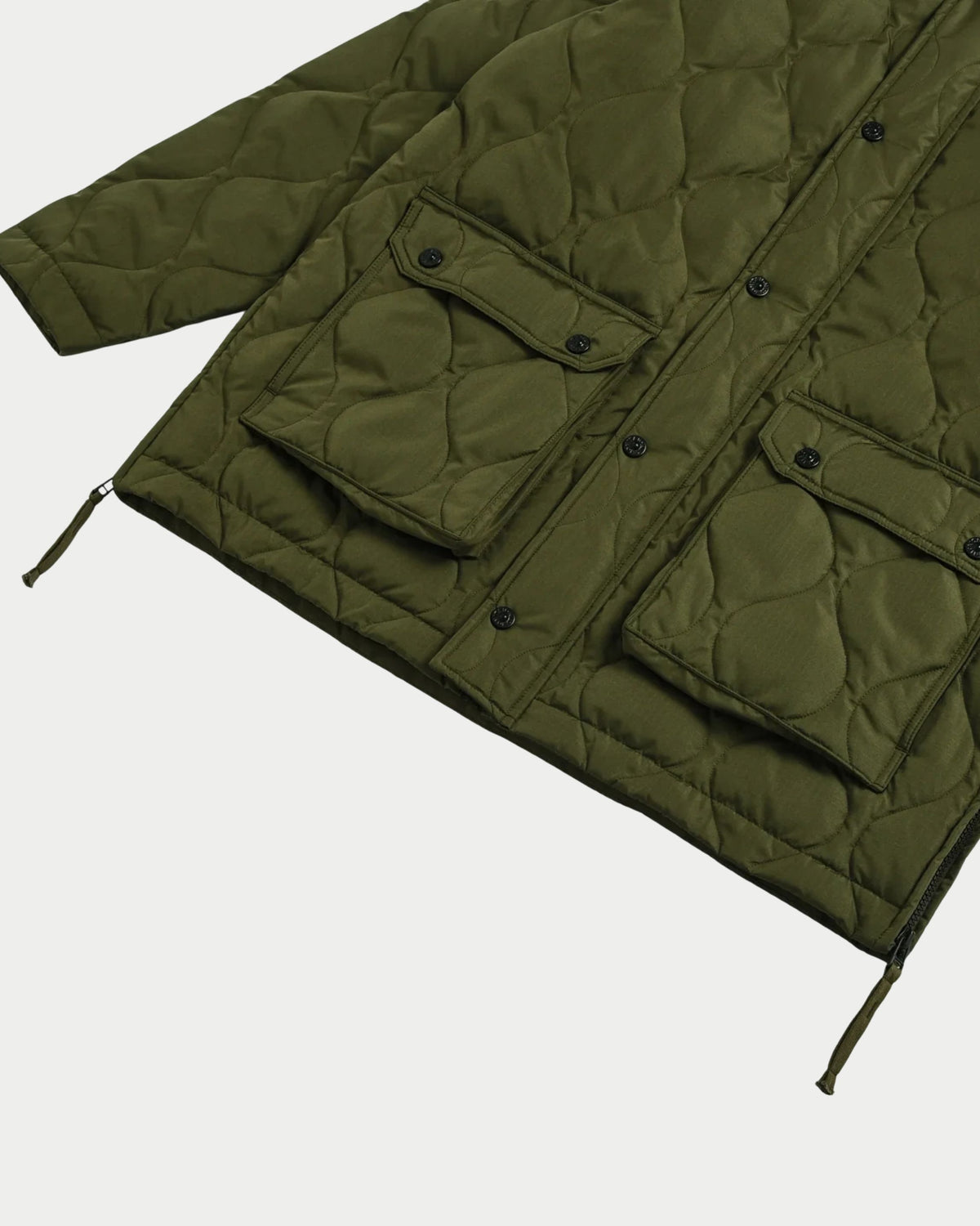 Giacca imbottita stile militare con cappuccio