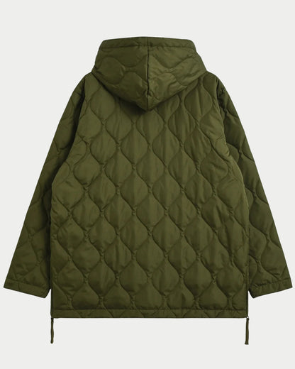 Giacca imbottita stile militare con cappuccio