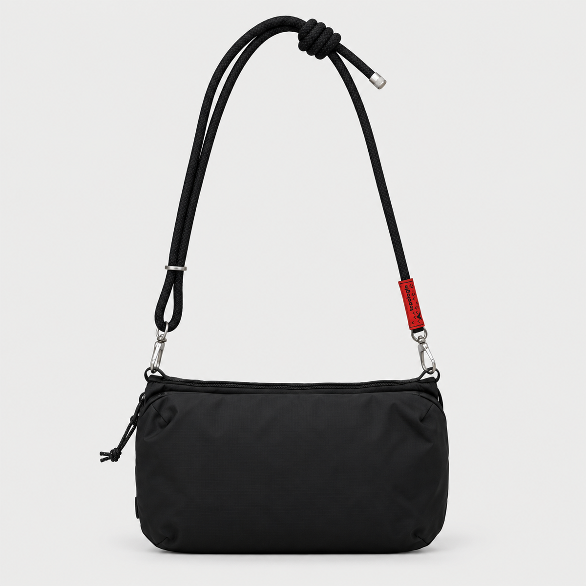 Borsa Bottle Sacoche L Black Ripstop Dry con tracolla 8 mm Rope Flash Black