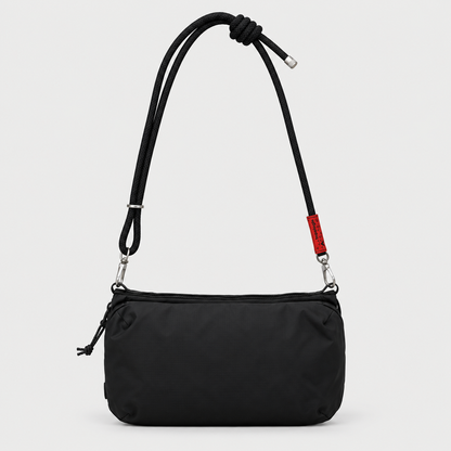 Borsa Bottle Sacoche L Black Ripstop Dry con tracolla 8 mm Rope Flash Black