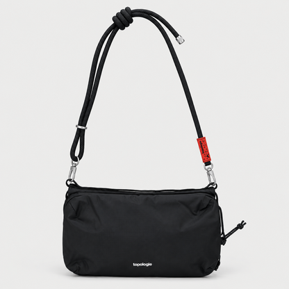 Borsa Bottle Sacoche L Black Ripstop Dry con tracolla 8 mm Rope Flash Black