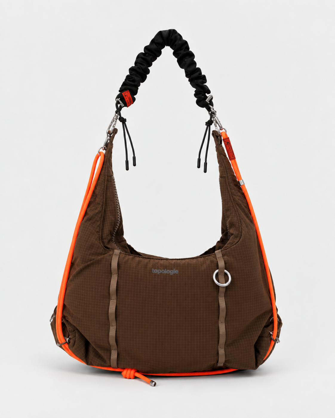Borsa Hobo Cloud Cocoa con Corde Fluo